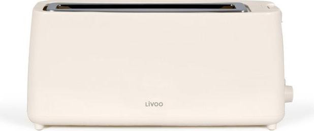 LIVOO DOD168C Long slot broodrooster - 900 W - 7 standen - Off-white