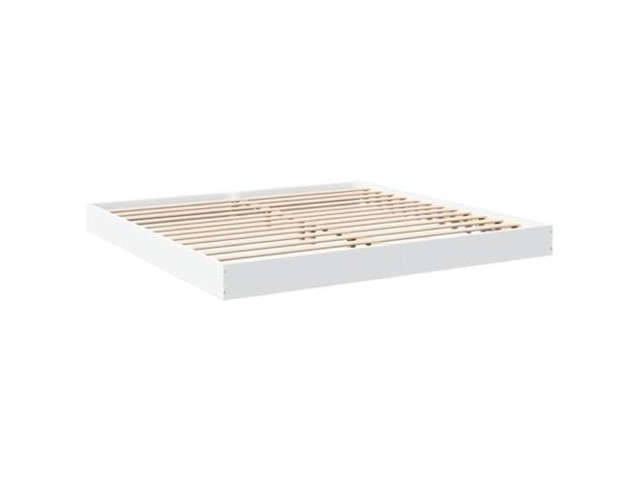 KTHLBRH Bettgestell weiß 180 x 200 cm ohne Matratze aus mehrschichtigem Lattenrost inklusive, robuster Rahmen, modernes Design, einfache Montage