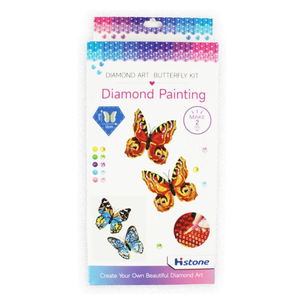 Magni PRACHT Diamond Painting Schmetterling mit Magnet blau 2 Stück (6053-00171)