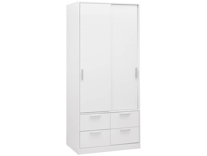 XORA Schiebetürenschrank 2-türig MIKA, Weiß, Holz