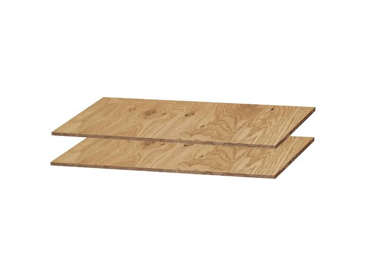 Étagères lot de 2 67cm Marron