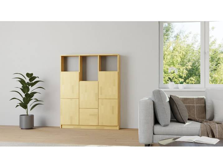 Meuble haut sur mesure Hêtre Naturel huilé