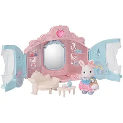 Epoch Sylvanian Families - 5758 Elegantes Ankleidezimmer mit Figur, Spielset mit Tierfigur Schneehas
