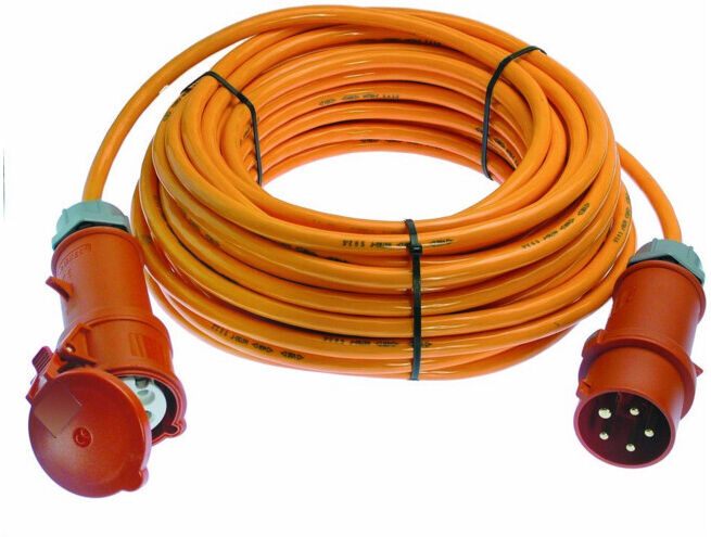 as-Schwabe Câble de rallonge CEE 16A, 25m H07BQ-F5G2,5 orange 400V ; as - Schwabe (59625)