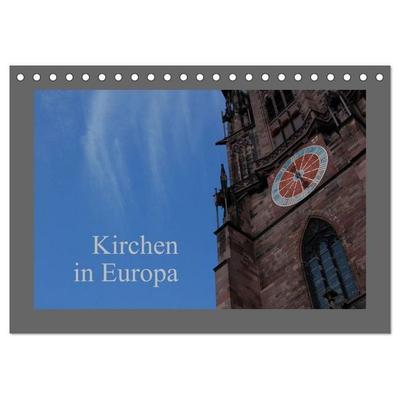 Kirchen in Europa (Tischkalender 2027 DIN A5 quer), CALVENDO Monatskalender