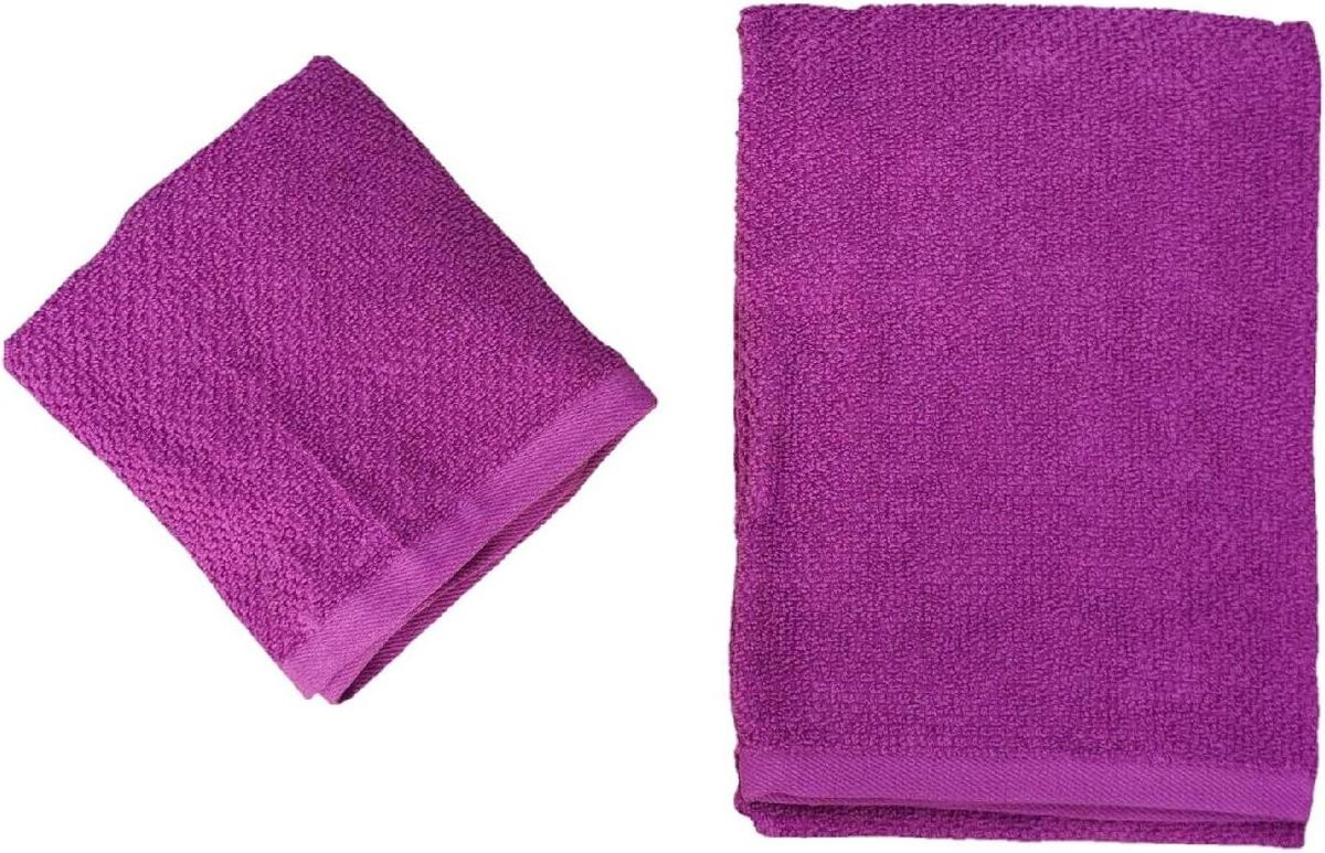 Zachte katoenen handdoek Orchidee 58 x 105 cm