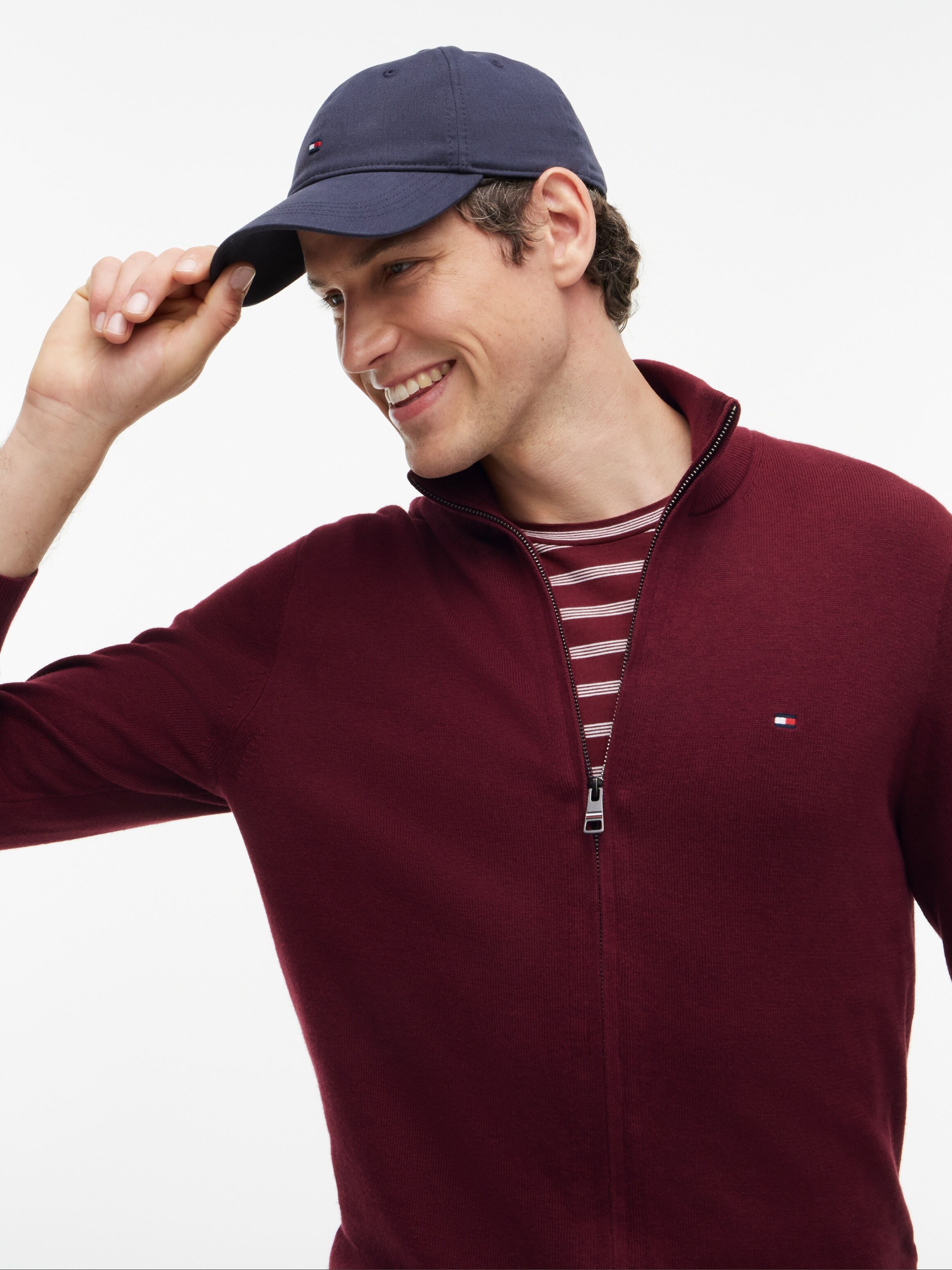 Tommy Hilfiger "PIMA ORG CTN CASHMERE ZIP THRU"