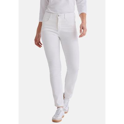 5-Pocket-Jeans STOOKER WOMEN "Milano Denim Magic Shape Fit Jeans", Damen, Gr. 46, Länge 32, weiß, Denim/Jeans, 98% Baumwolle, 2% Elasthan, schmal lang, Jeans 5-Pocket-Jeans, Casual Clean Wash Denim Jeans Magic Shape Effekt für Damen