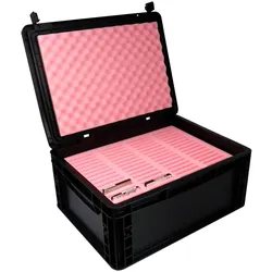 Feldherr EB42SET - ESD Schaumstoff-Set + Euro Box für SSD / Handys / Smartphones / Leiterp (Kunststoff, Schaumstoff)