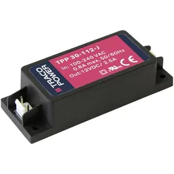 TracoPower, Spannungswandler, AC/DC Netzteilbaustein, geschlossen Schaltnetzteil, TPP 30 Serie