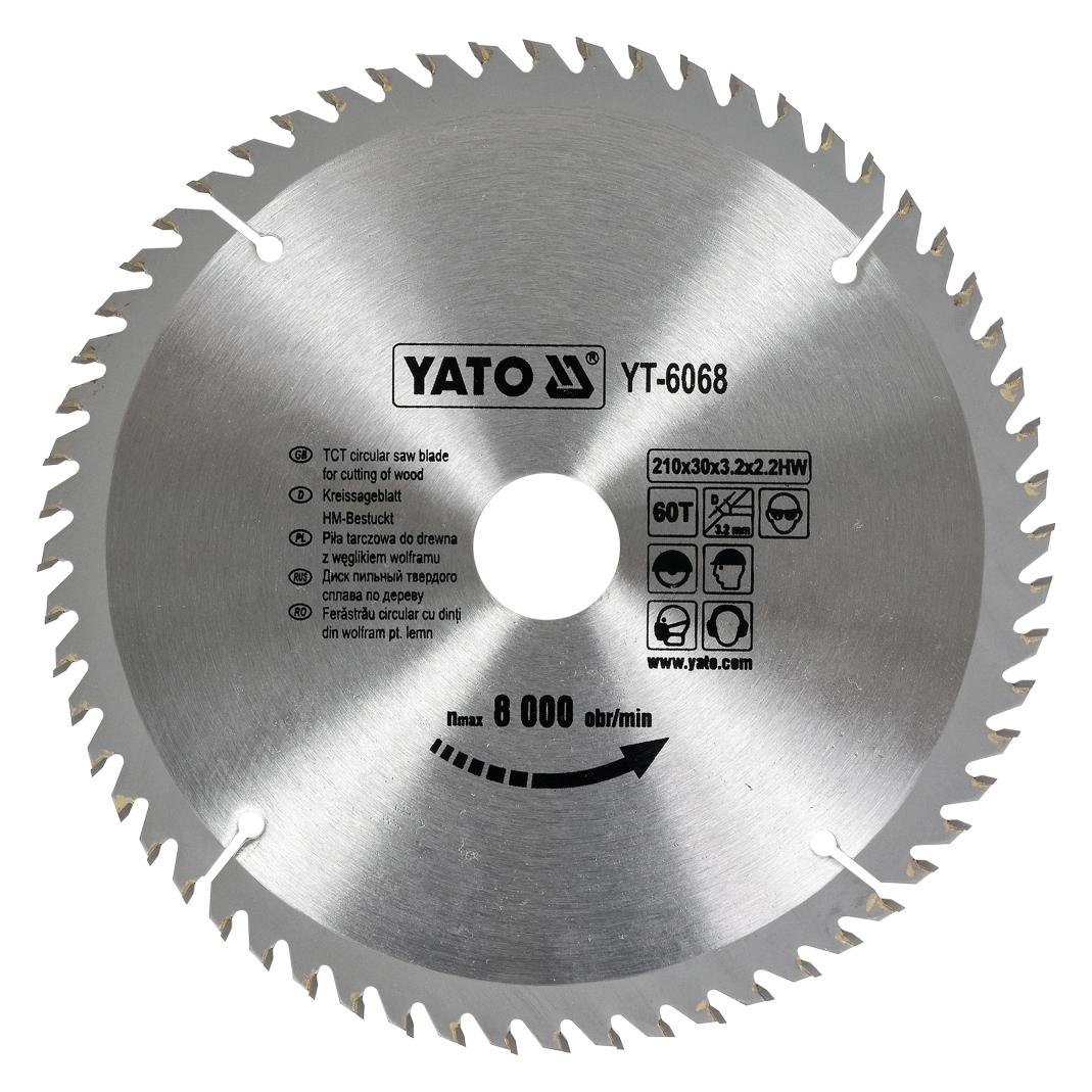 Yato TCT BLADE FOR WOOD 210X60X30 MM (YT-6068)