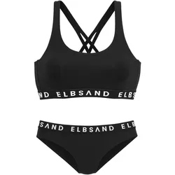 ELBSAND Bustier-Bikini Bikini Set Damen | Gr. 40 / C/D | schwarz - schwarz