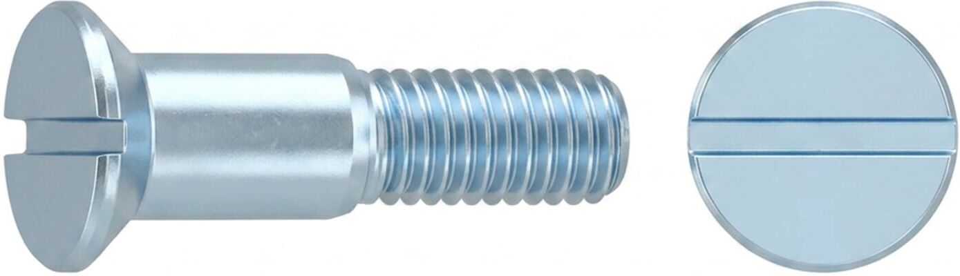 DIN 923 Flachkopfschraube M3x4,5 Edelstahl A1 blank Schlitz m. Ansatz o. Freistich ; Industrial Quality Supplies (009239100030003)