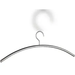 Kleiderbügel Metall, silber, Maße: 425 x 15 x 155 mm