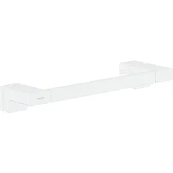 hansgrohe AddStoris Duschtürgriff 41759700 Dicke des Glases 6-12mm, Metall, mattweiß