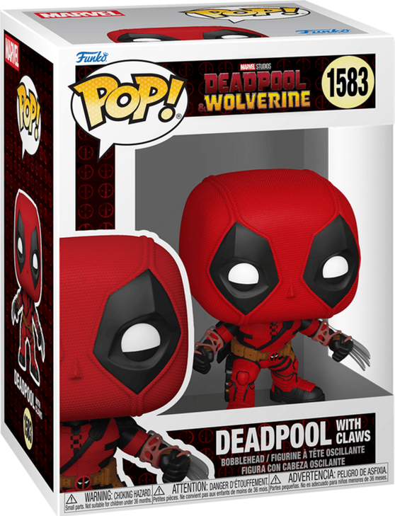 Funko Pop! Vinyl - Deadpool w/Claws, Officially Licensed Marvel Figure