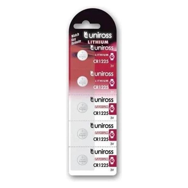 Uniross Lithium Button CR1225 3V - SP5 (5 Stk., CR1225) (U5CR1225)