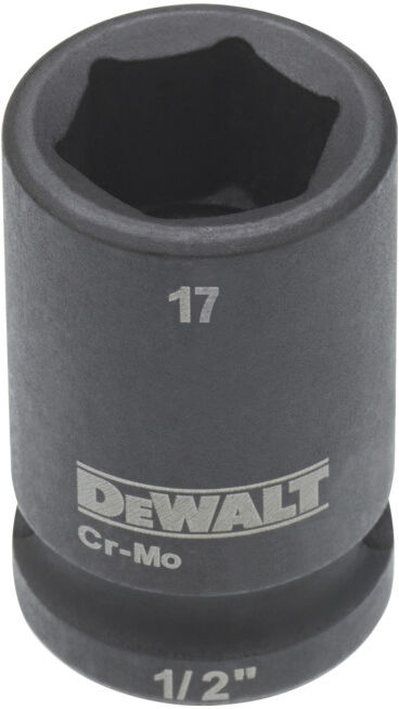 Clé à douille DEWALT courte 17mm 1/2 résistante aux chocs (DT7535-QZ)