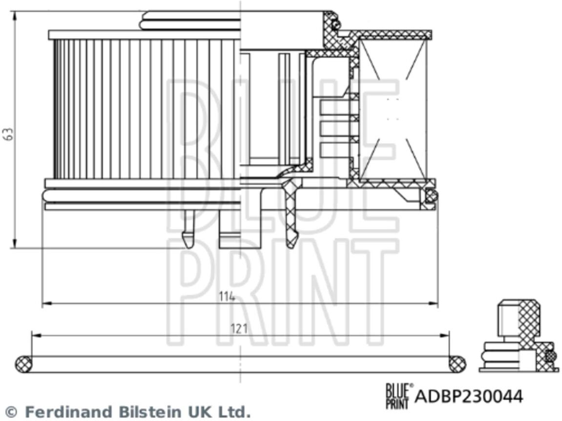 Kraftstofffilter BLUE PRINT ADBP230044