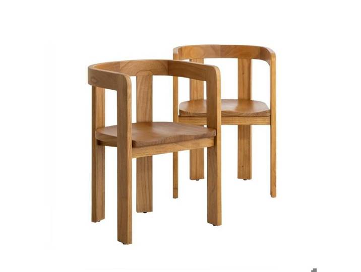 Chaise en bois de mindy Suzie (lot de 2)