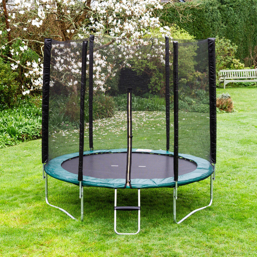 Global Furniture Direct Acrobat 6ft Trampoline Package Green 196cm H X 183cm W X 183cm D