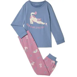 Tchibo - Kinder-Pyjama - Baby - Gr. 86/92 - blau/print