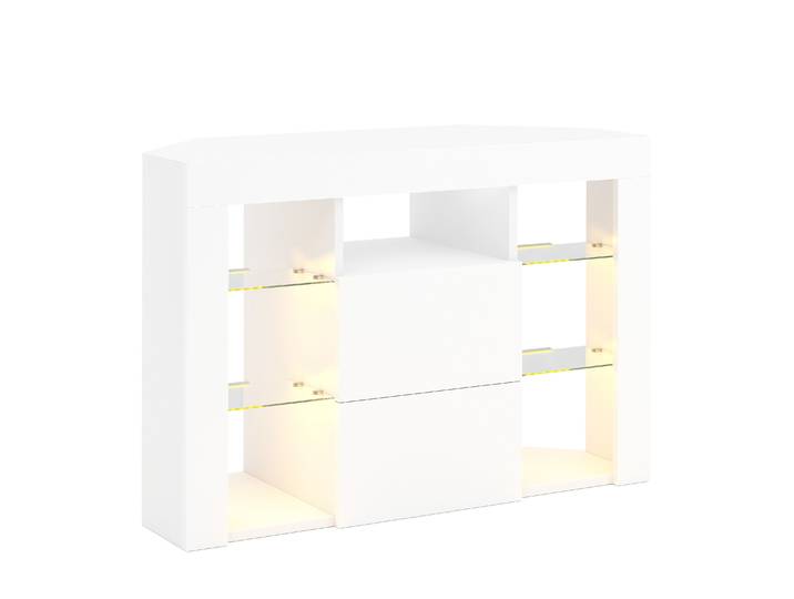 TV Möbel LED ZENA 100 x 40 x 68 cm weiss