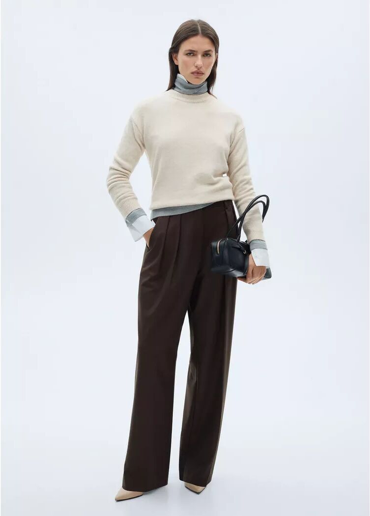 Mango - Pullover, für Damen, Staub, Größe S