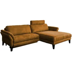 ECKSOFA MALTA Rotbraun Webstoff