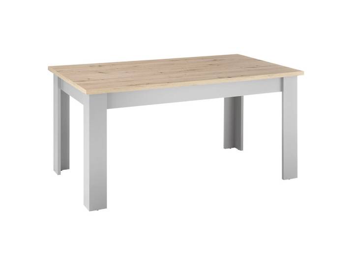 Mid.you Esstisch, Eiche Artisan, Grau, rechteckig, eckig, 90x76x160 cm, Esszimmer, Tische, Esstische