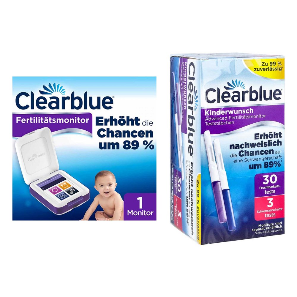 WICK Pharma - Zweigniederlassung der Procter & Gam Clearblue Advanced Fertilitätsmonitor 1 stk + Clearblue Fertilit 08102472