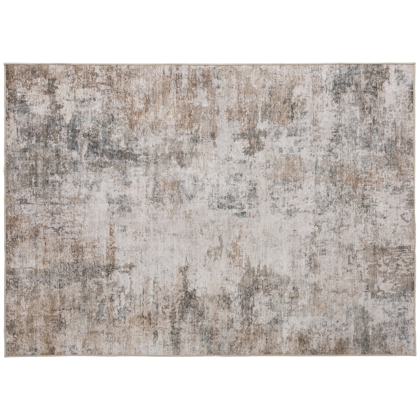 HOMCOM Woonkamerkleed met modern abstract patroon, bruin, polyester