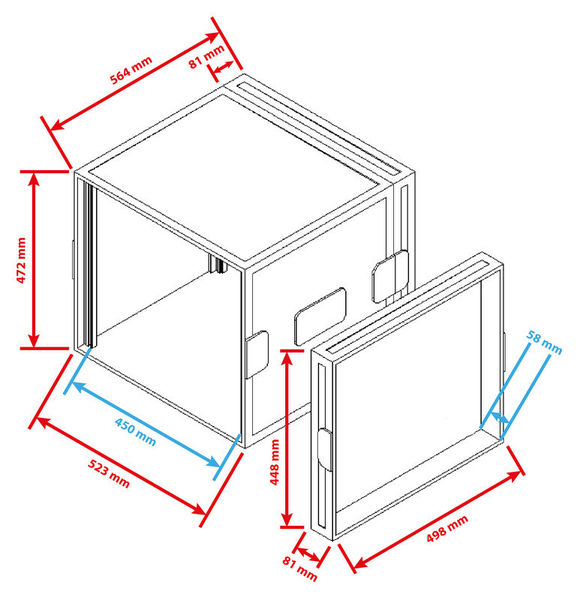 Flyht Pro Rack 10U Double Door Profi
