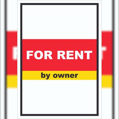 HB-Druck For Rent by owner Schild mit Text Verkaufsschild hochkant A4 (210x297mm)