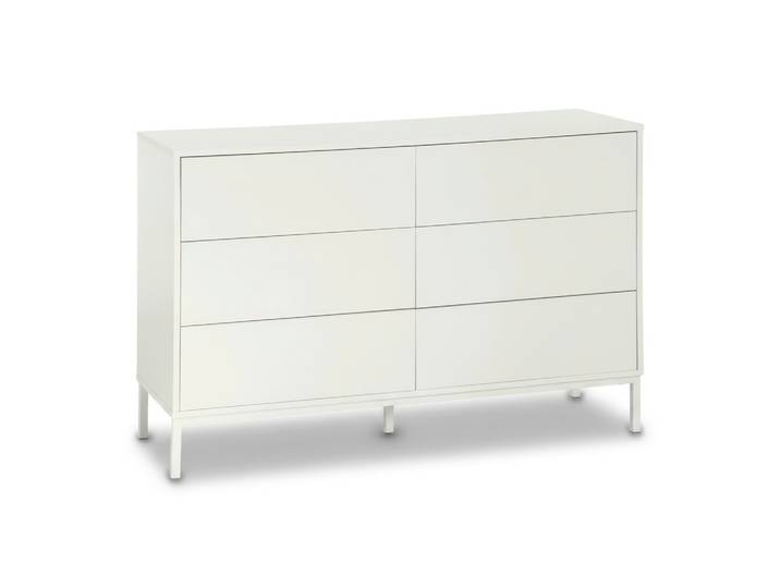 Sideboard Amber Weiß MDF/Eisen