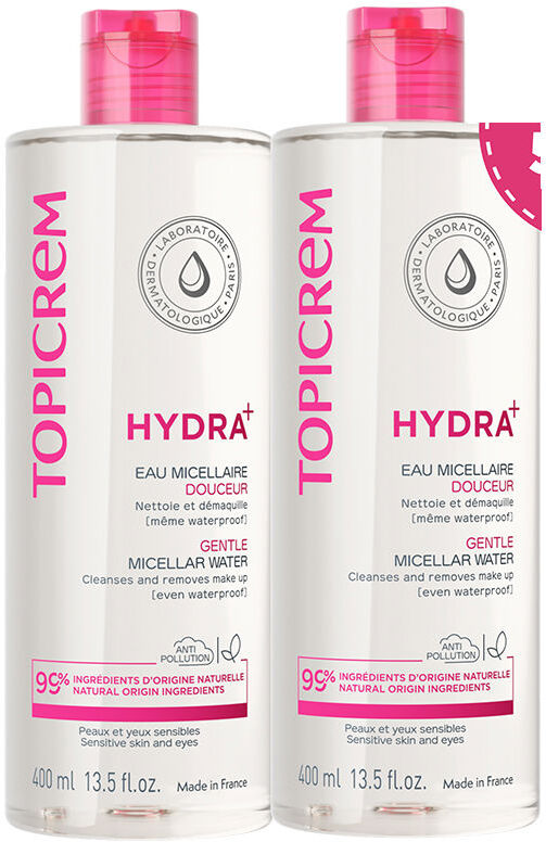Topicrem HYDRA+ Eau Micellaire Douce Pack 2 x 400 ml