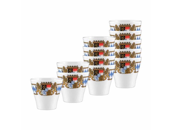Schnapsglas SELTMANN WEIDEN Stamper Compact Bayern 50 ml 12er Set bunt , bunt, 12 tlg., Porzellan, Trinkgefäße, Schnapsglas