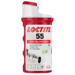HENKELL Loctite 55 Gewindedichtfaden 160 m Nylon weiß für Heizung Trinkwasser Gas Wasserstoff sofortige Dichtwirkung