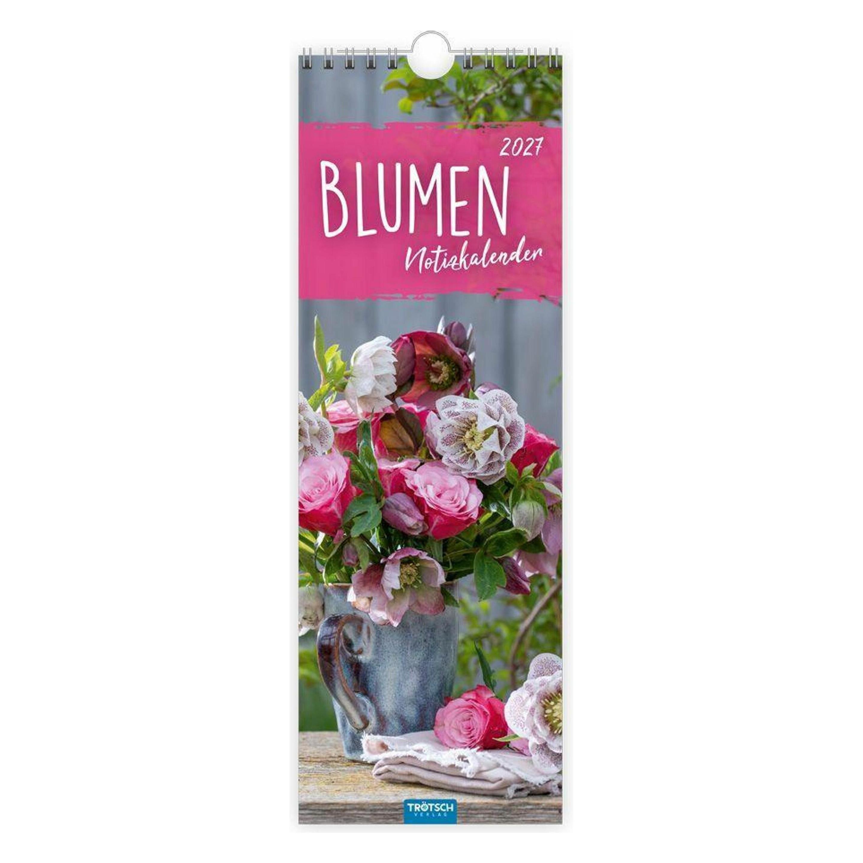Trötsch - Streifenkalender Blumen 2027 Notizkalender (71409128)