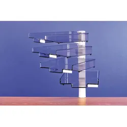 Turm mit 4 Paletten, schwarz