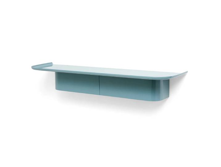 HAY - Korpus Wandregal mit Kleiderhaken, L, sea