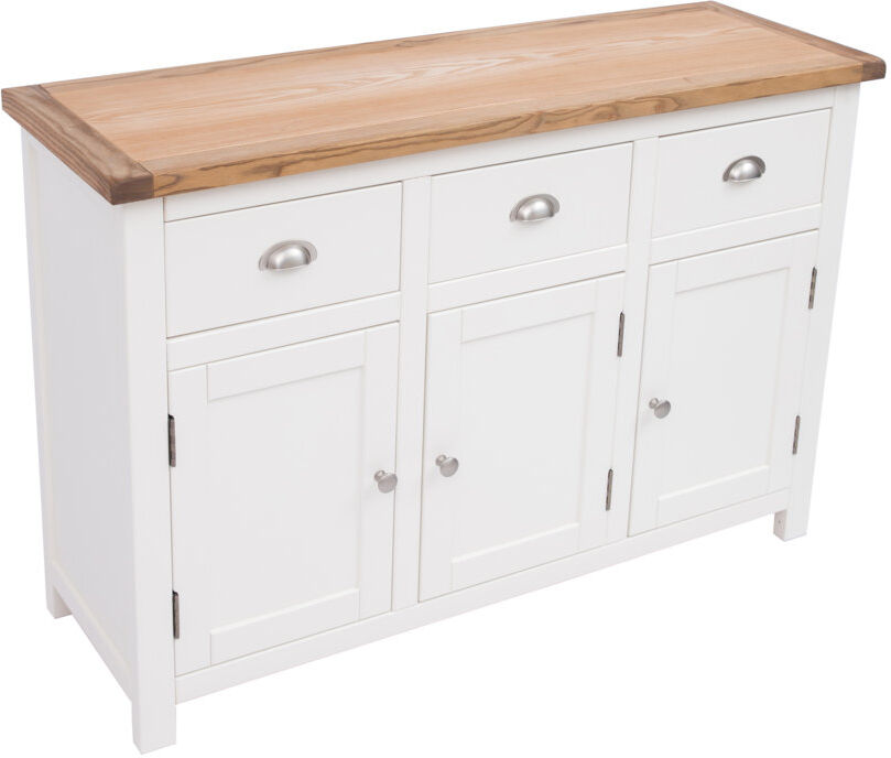 Longshore Tides Toney 120cm Sideboard White/Wood 80cm H X 120cm W X 40cm D