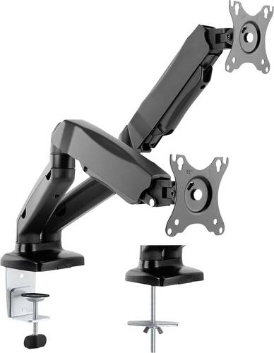 Value 17.99.1163 Monitor-Tischhalterung 2 Display(s) Schwarz Drehbar