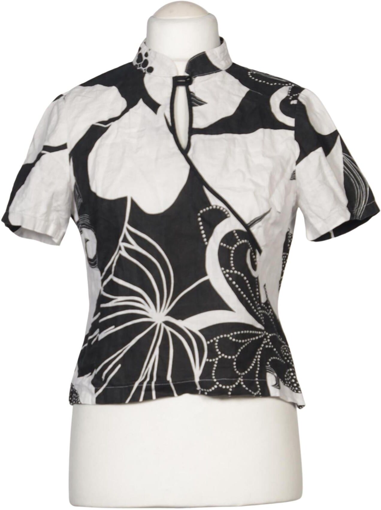 Christian Berg Damen Bluse, Mehrfarbig, Gr. L, Leinen - Second Hand