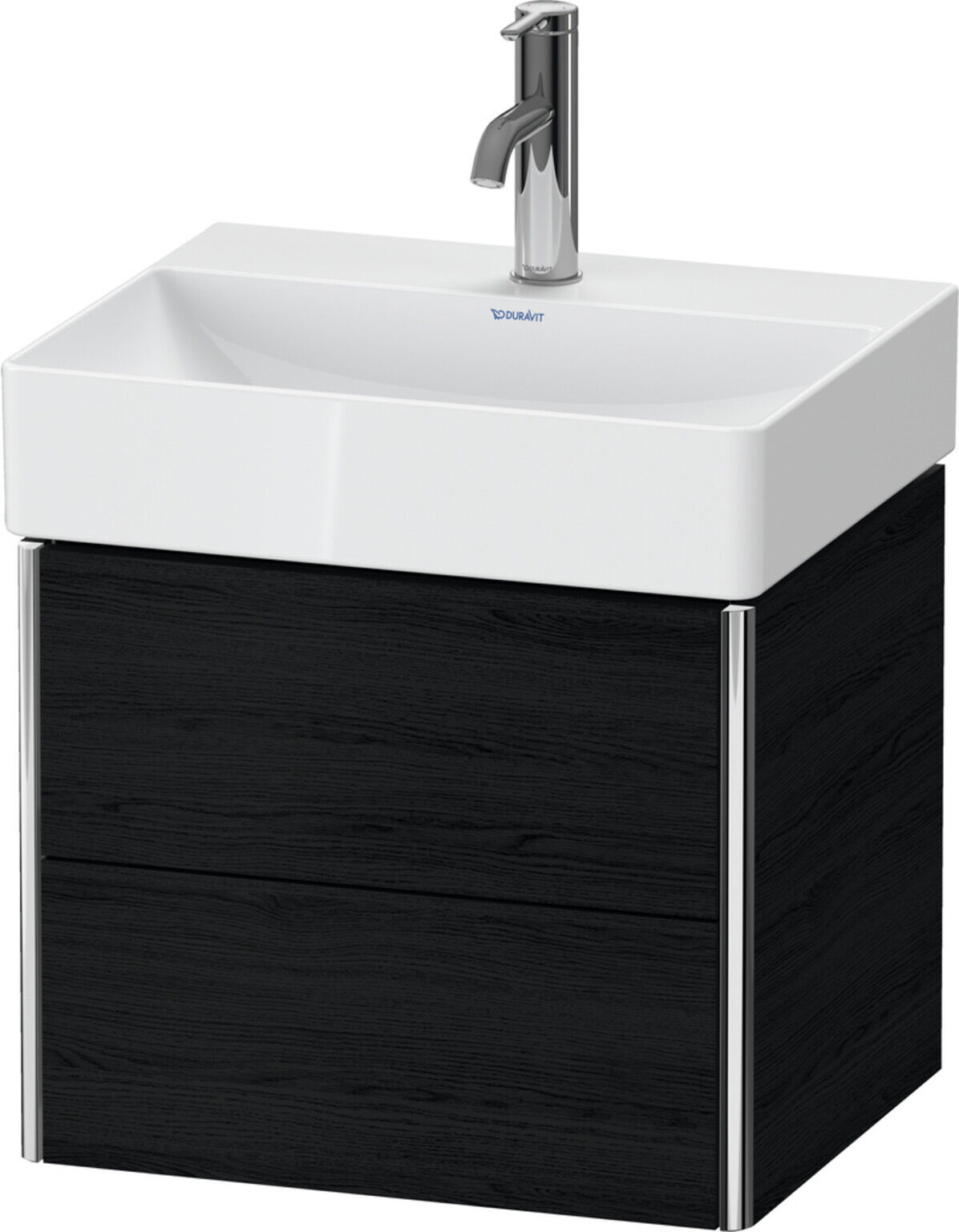 Duravit Waschtischunterschrank Compact XSquare 48,4x39cm, Ei sw, 2 Schub., wandhängend (XS430501616)
