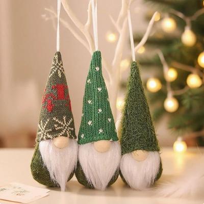 Uplifted Finds Christmas Faceless Knitted Dwarf Pendant combination C