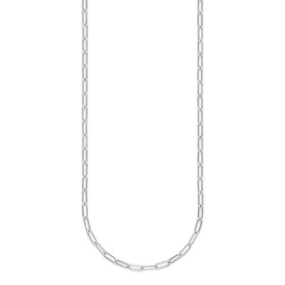 Lange Kette "Schmuck Geschenk Edelstahlkette lang", silber (silberfarben), ANISTON JEWELRY & WATCHES, Halsketten, Damen, Edelstahl, L: 80 B: 2,3mm, B:2,3mm