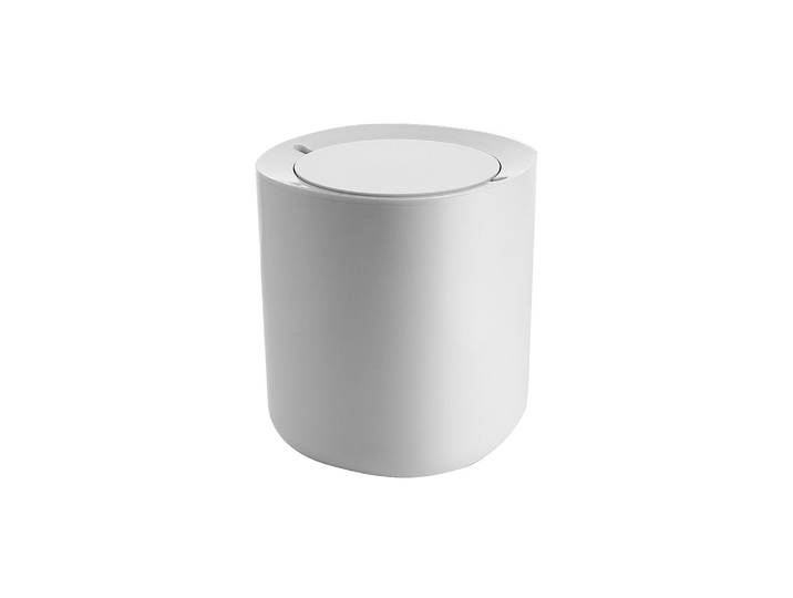 Alessi - Poubelle salle de bain Birillo - Blanc - PMMA - Designer Piero Lissoni