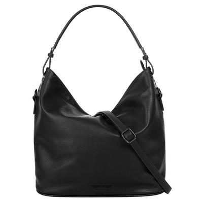 Umhängetasche BETTY BARCLAY "BETTY BARCLAY Damen", Damen, Gr. B/H/T: 41cm x 34cm x 16cm onesize, schwarz, Kunstfaser, leicht glänzend, unifarben, Taschen Umhängetasche