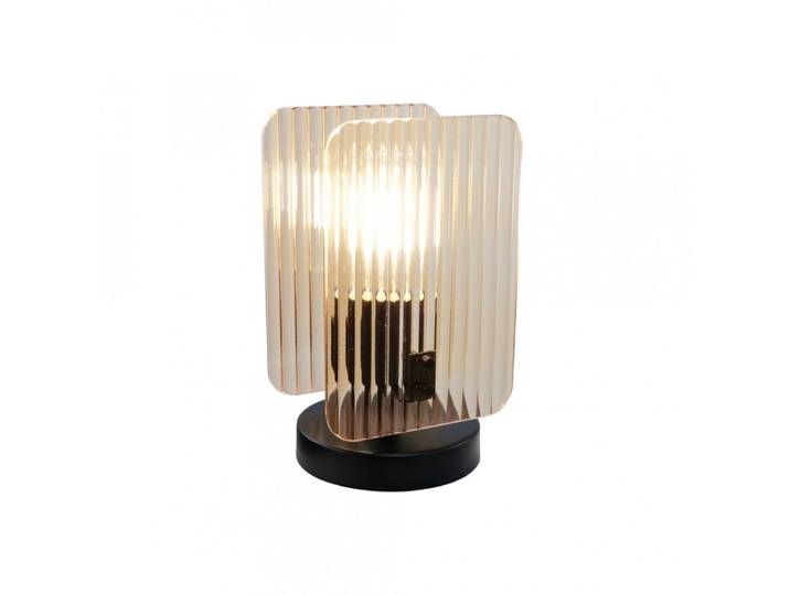 Lampe en verre & métal